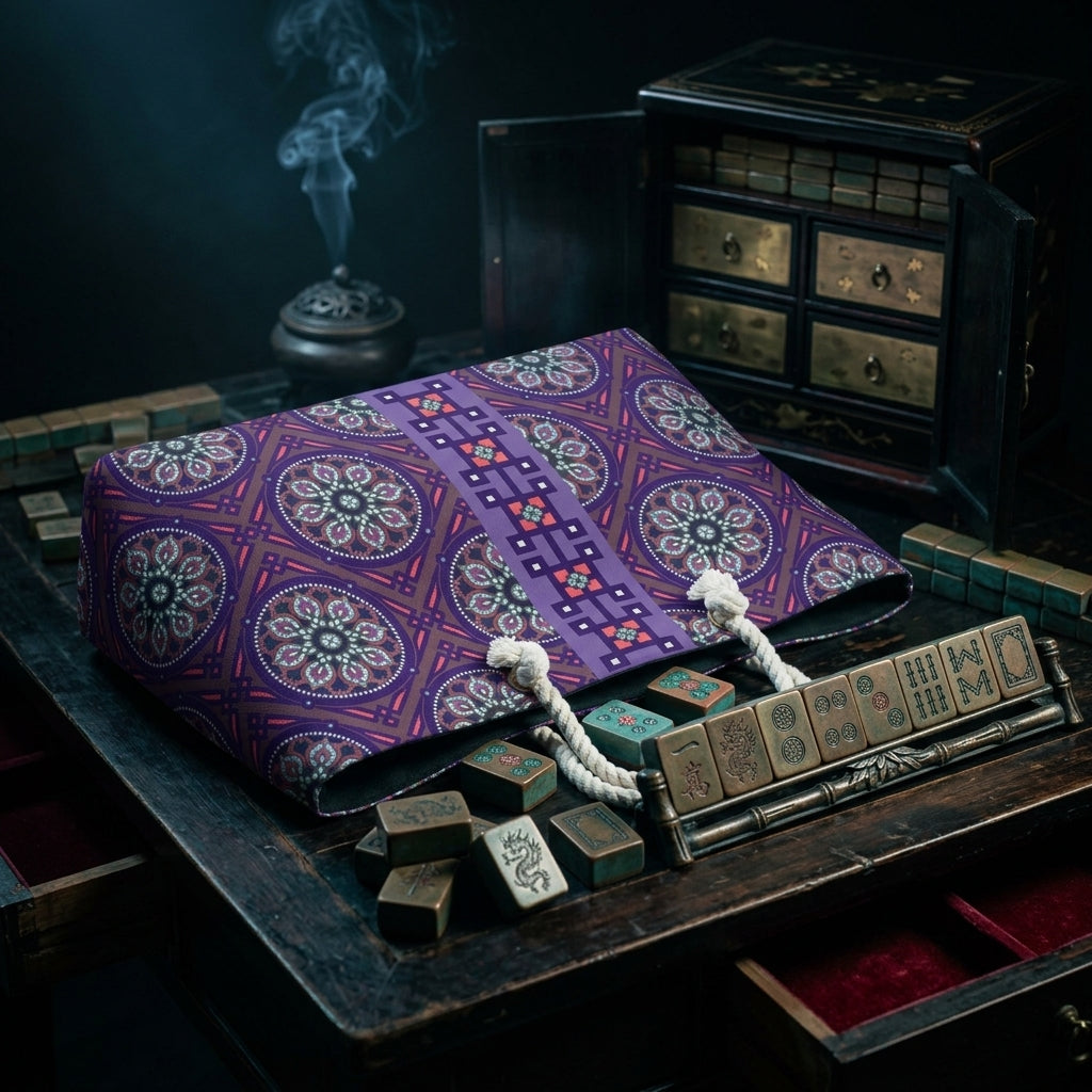Marie Mahjong Tote in Midnight
