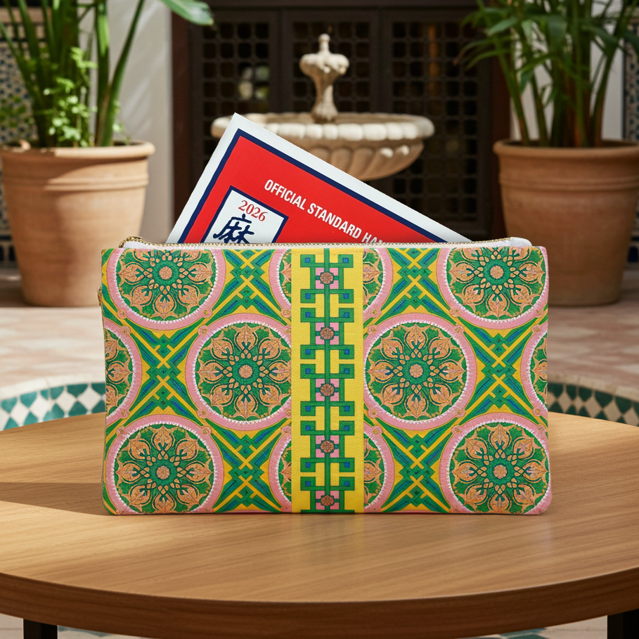 Marie Mahjong Card Holder Clutch in Good Afternoon