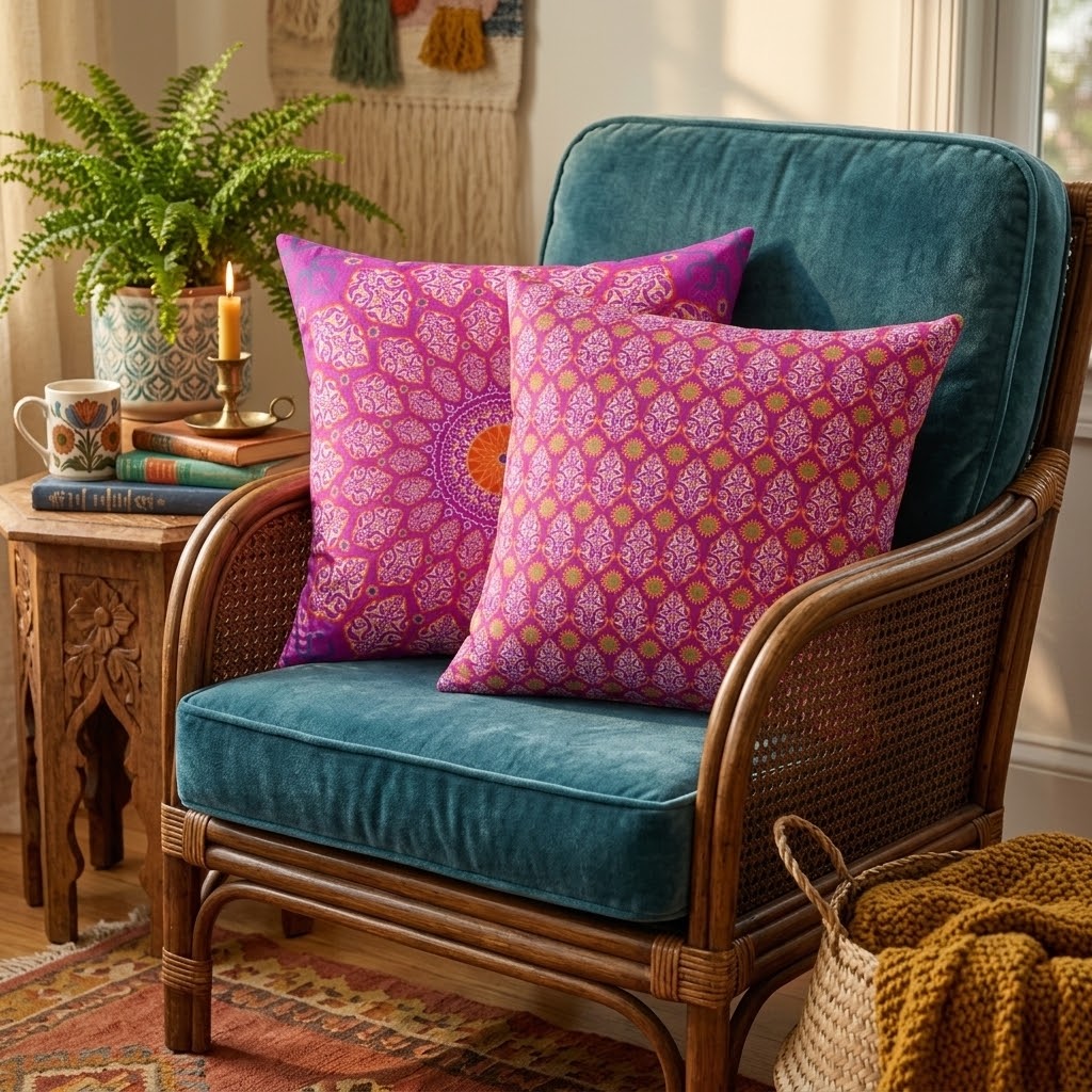 Marie Faux Suede Throw Pillow (Small)
