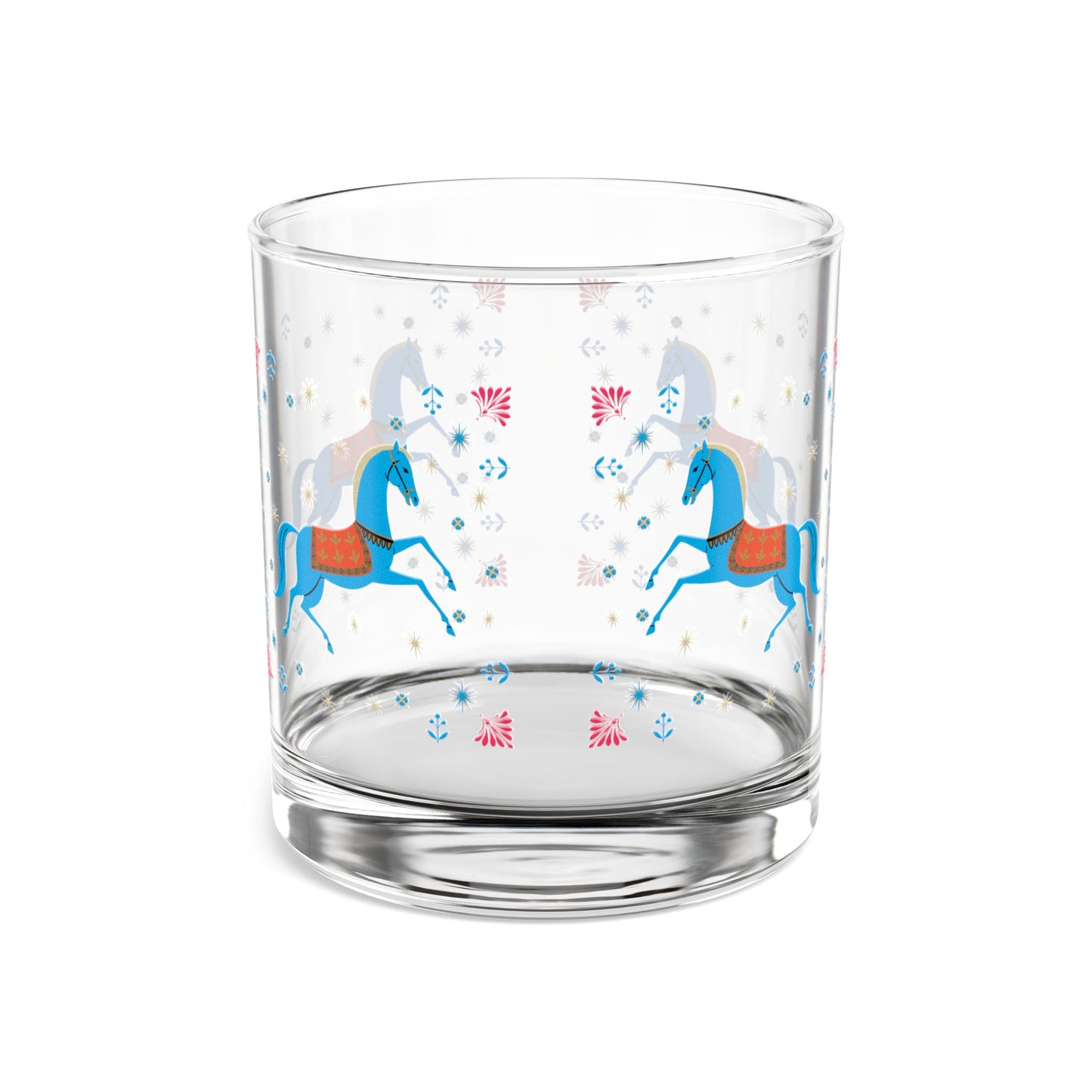 Gwenny Horse Rocks Glass, 10oz