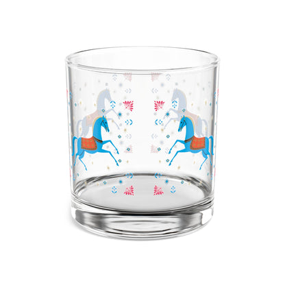 Gwenny Horse Rocks Glass, 10oz