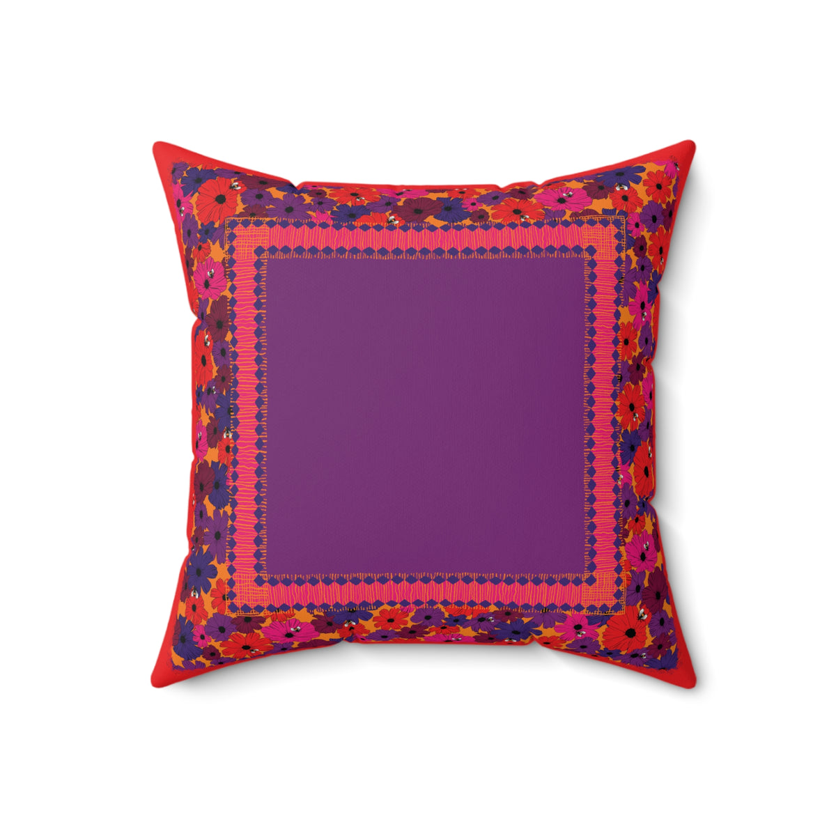 Birdie Faux Suede Throw Pillow