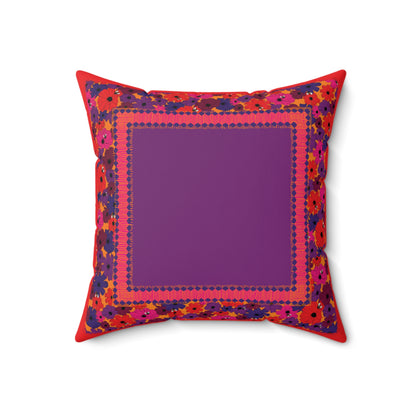 Birdie Faux Suede Throw Pillow