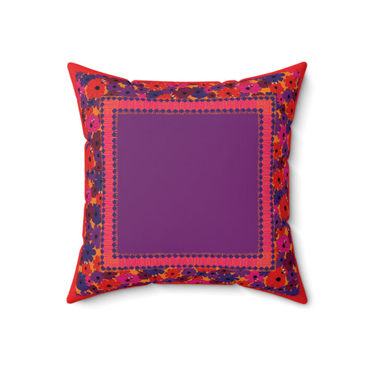 Birdie Faux Suede Throw Pillow