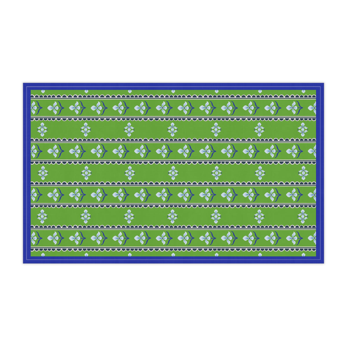 Flora Cotton Tea Towels in Green