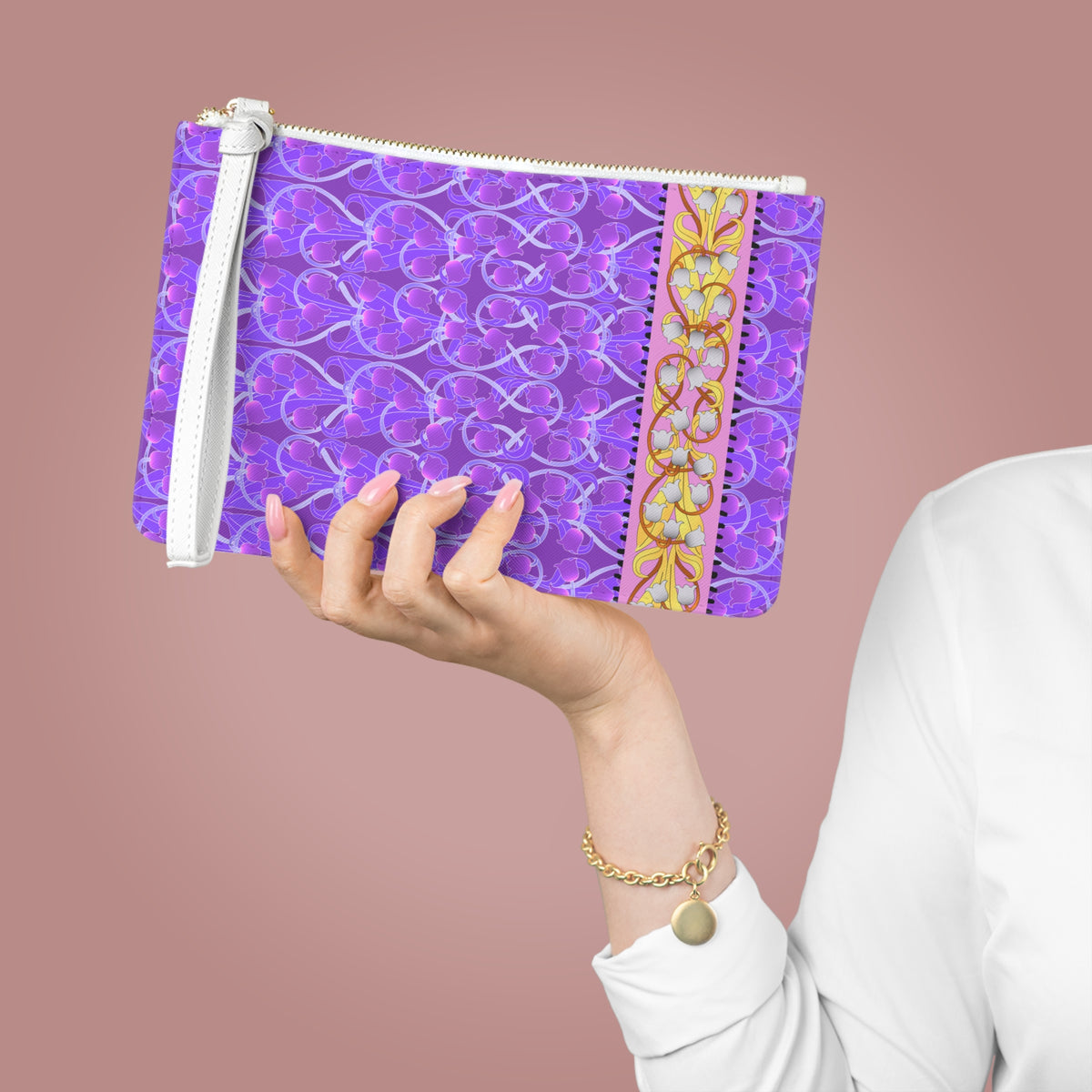 Liliana Mahjong Card Holder Clutch in Lucid Dream
