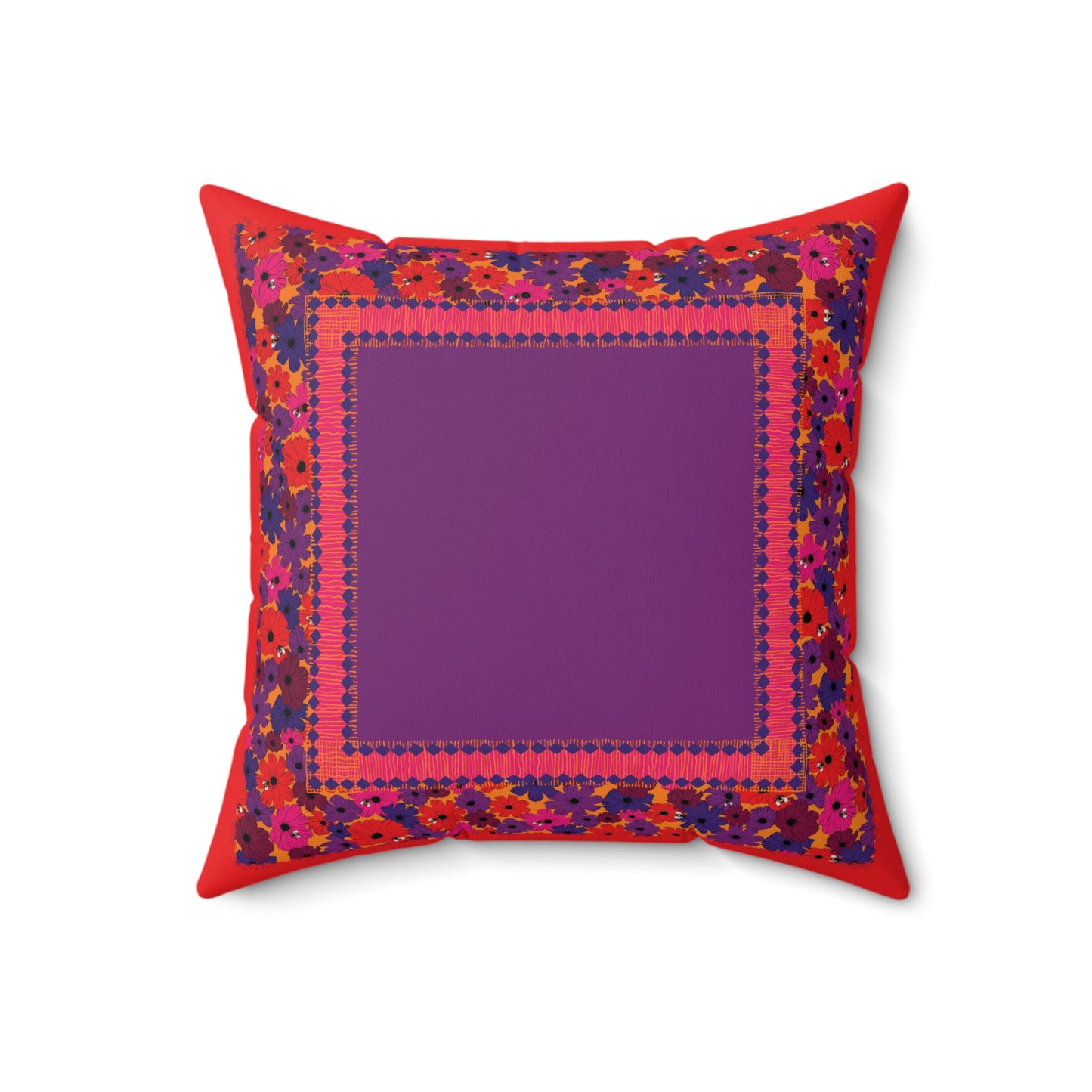 Birdie Faux Suede Throw Pillow