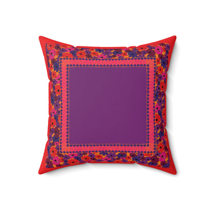 Birdie Faux Suede Throw Pillow