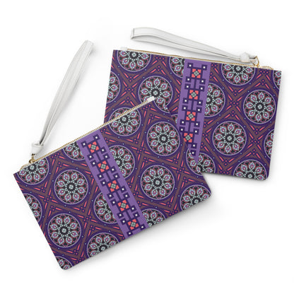 Marie Mahjong Card Holder Clutch in Midnight