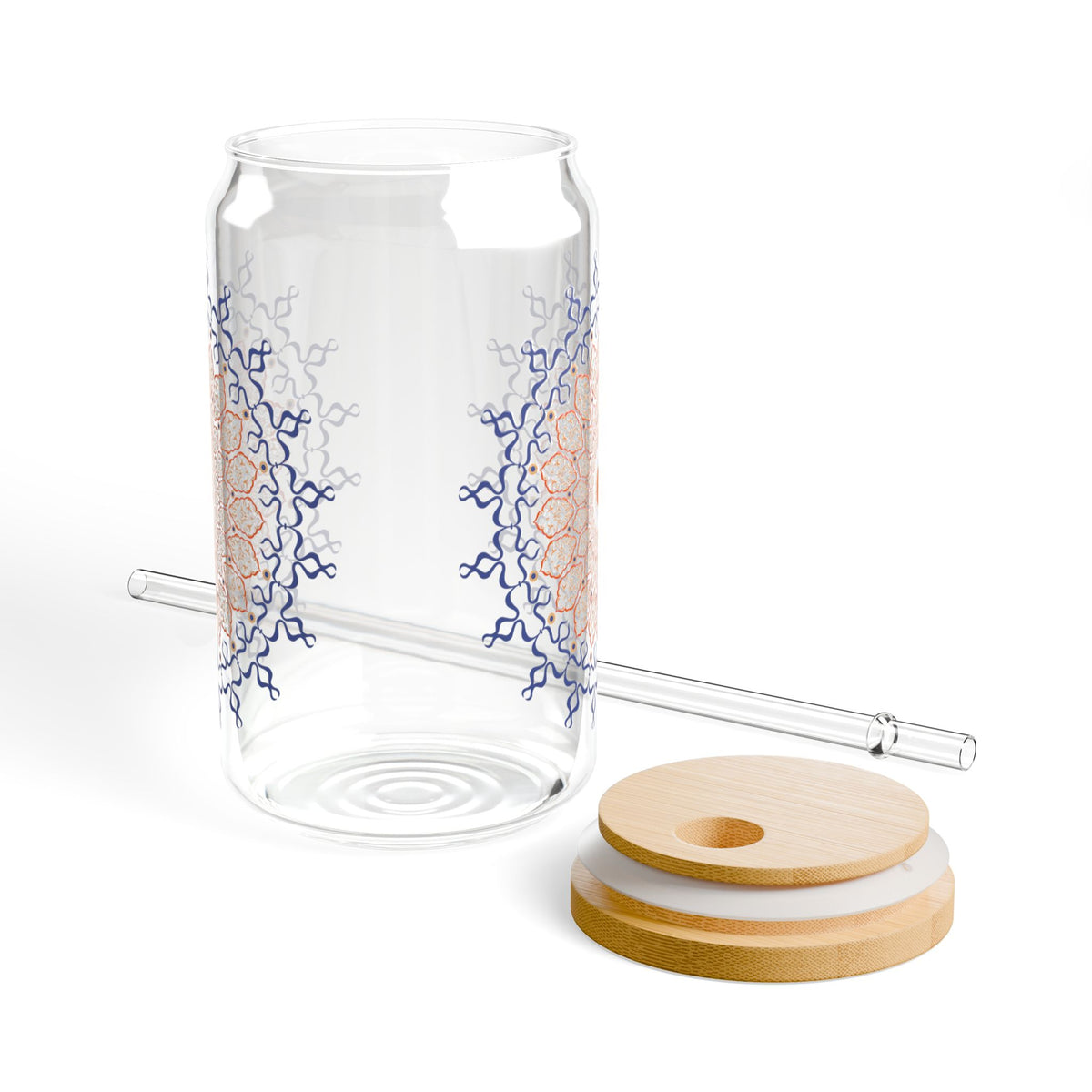 Marie Mandala Sipper Glass, 16oz