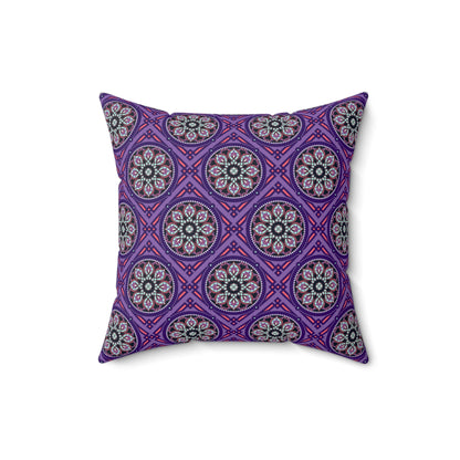 Marie Faux Suede Throw Pillow in Midnight (Small)