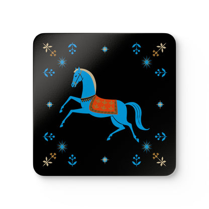 Gwenny Horse Corkwood Coaster, Set of 4