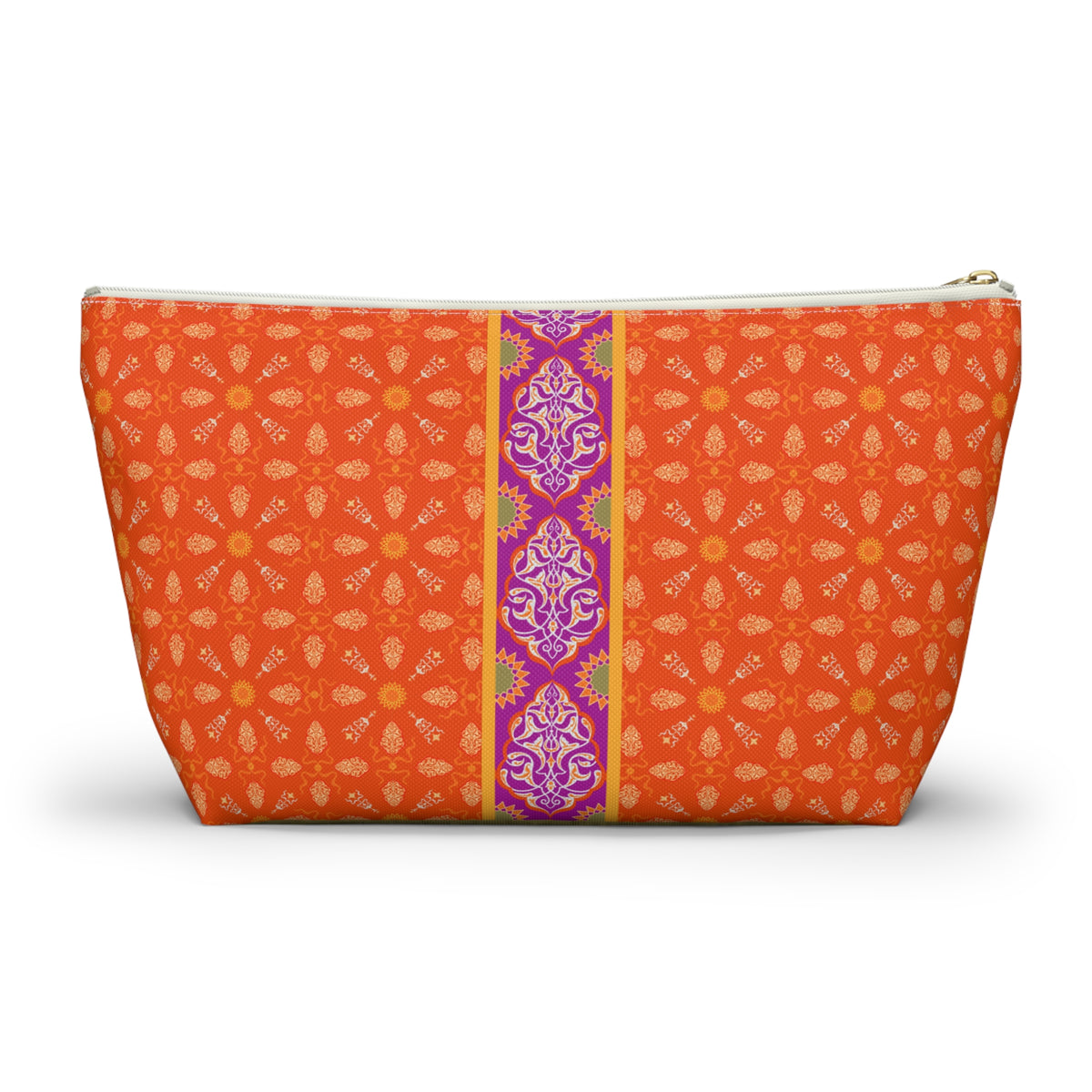Marie Mahjong Tile Travel Pouch in Clementine