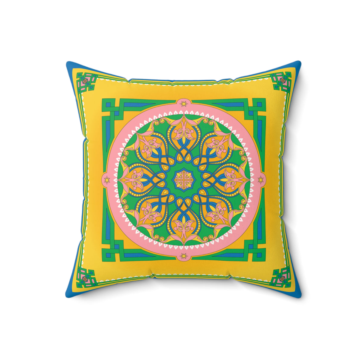 Marie Faux Suede Throw Pillow in Good Afternoon