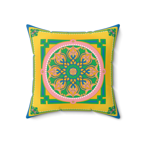 Marie Faux Suede Throw Pillow in Good Afternoon