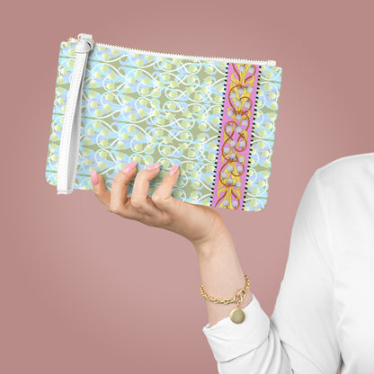 Liliana Mahjong Card Holder Clutch in Frost