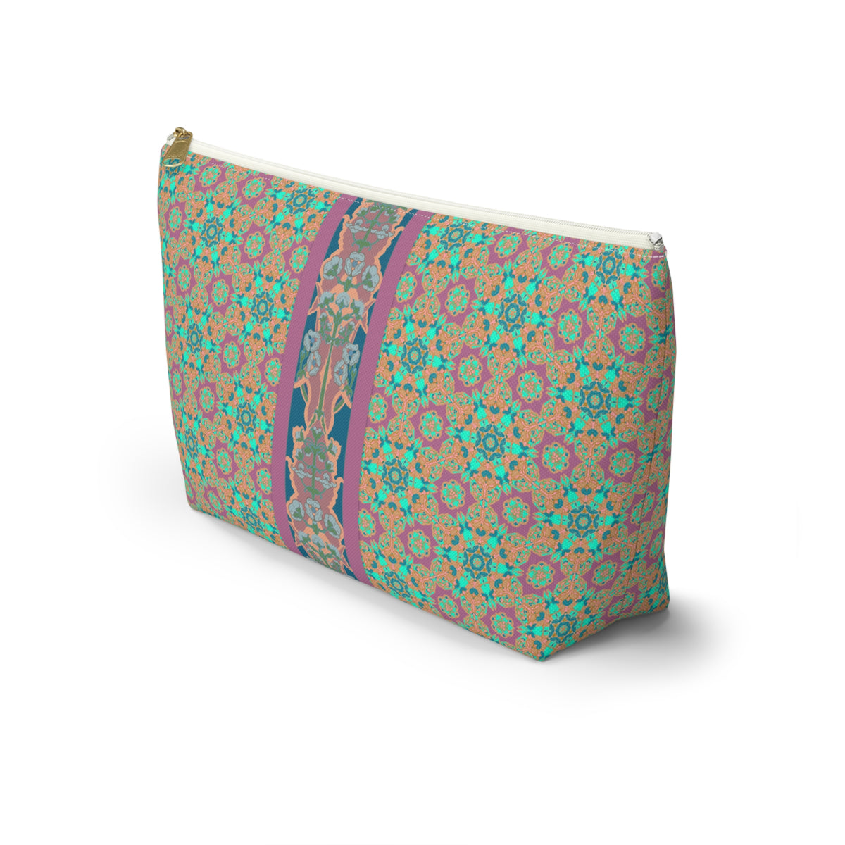Wendi Mahjong Tile Travel Pouch in rosewood