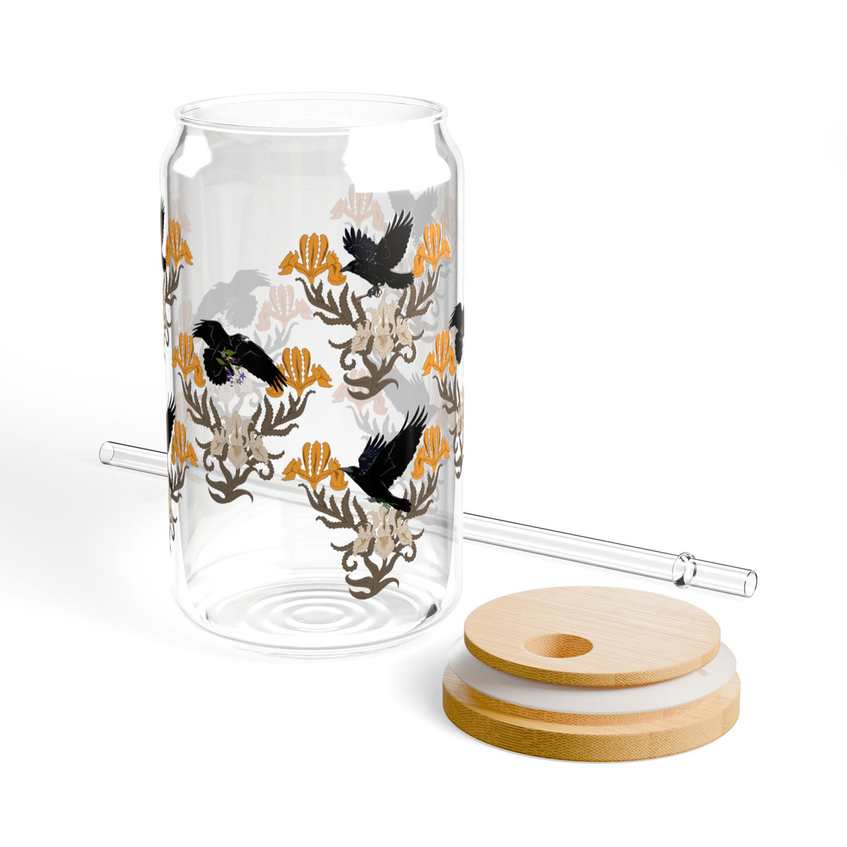 Iris (Crow Omens) Sipper Glass, 16oz