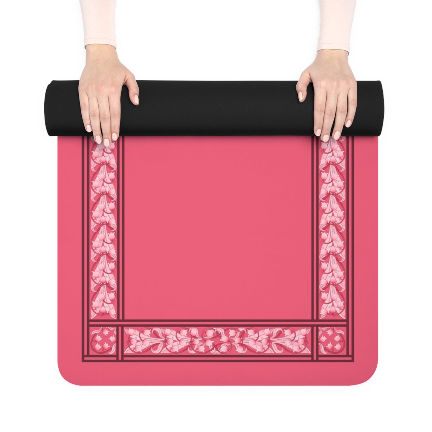 Liliana Rubber Yoga Mat in Blush