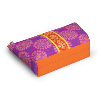 Marie Mahjong Tile Travel Pouch in Plum