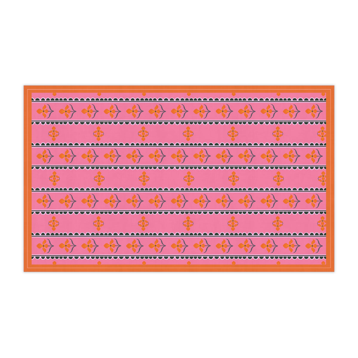 Flora Cotton Tea Towels in Pink
