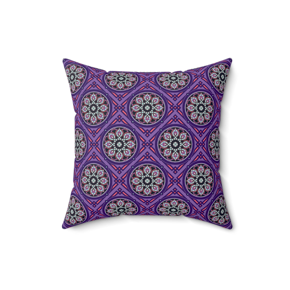 Marie Faux Suede Throw Pillow in Midnight (Small)