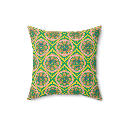 Marie Faux Suede Throw Pillow in Good Afternoon (Small)