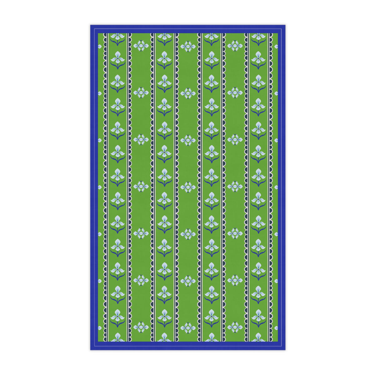 Flora Cotton Tea Towels in Green