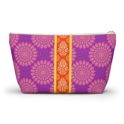 Marie Mahjong Tile Travel Pouch in Plum
