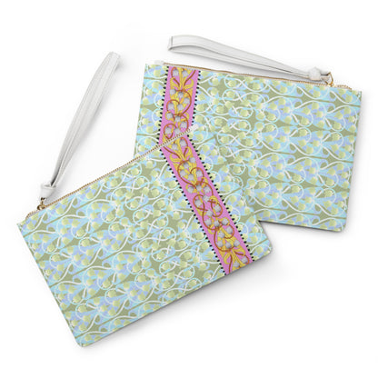Liliana Mahjong Card Holder Clutch in Frost