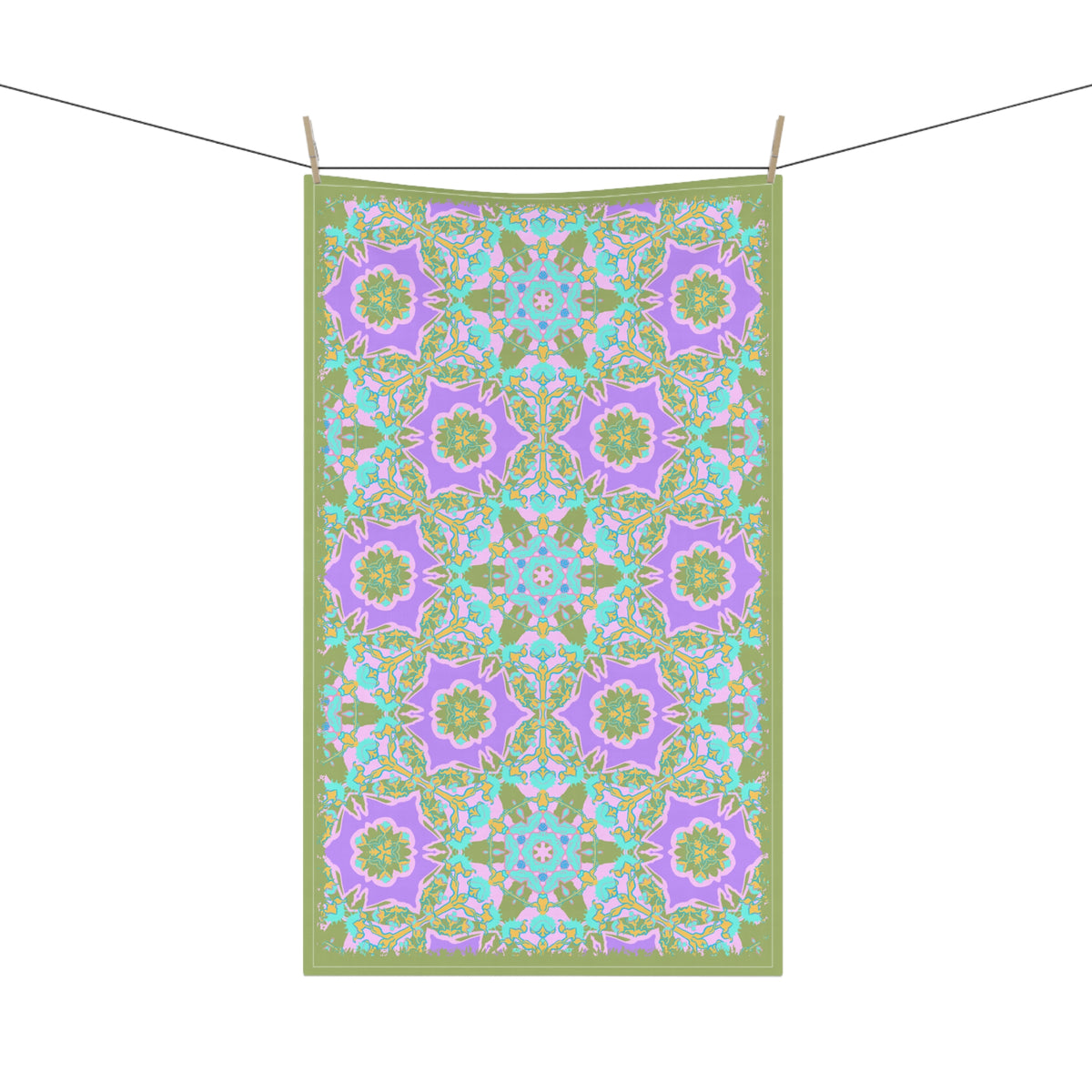 Wendi Cotton Tea Towels in Sage