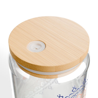 Marie Mandala Sipper Glass, 16oz
