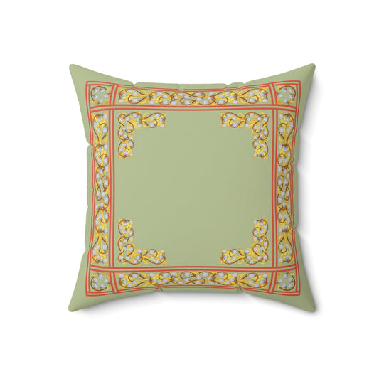 Liliana Faux Suede Throw Pillow in Zen