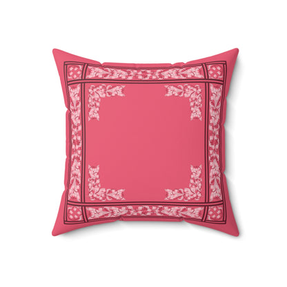 Liliana Faux Suede Throw Pillow in Blush