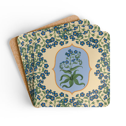 Bettina Corkwood Coaster Set, Set of 4
