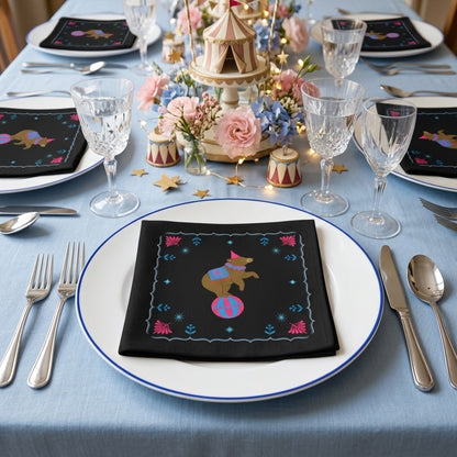 Gwenny Bear Napkins, set of 4