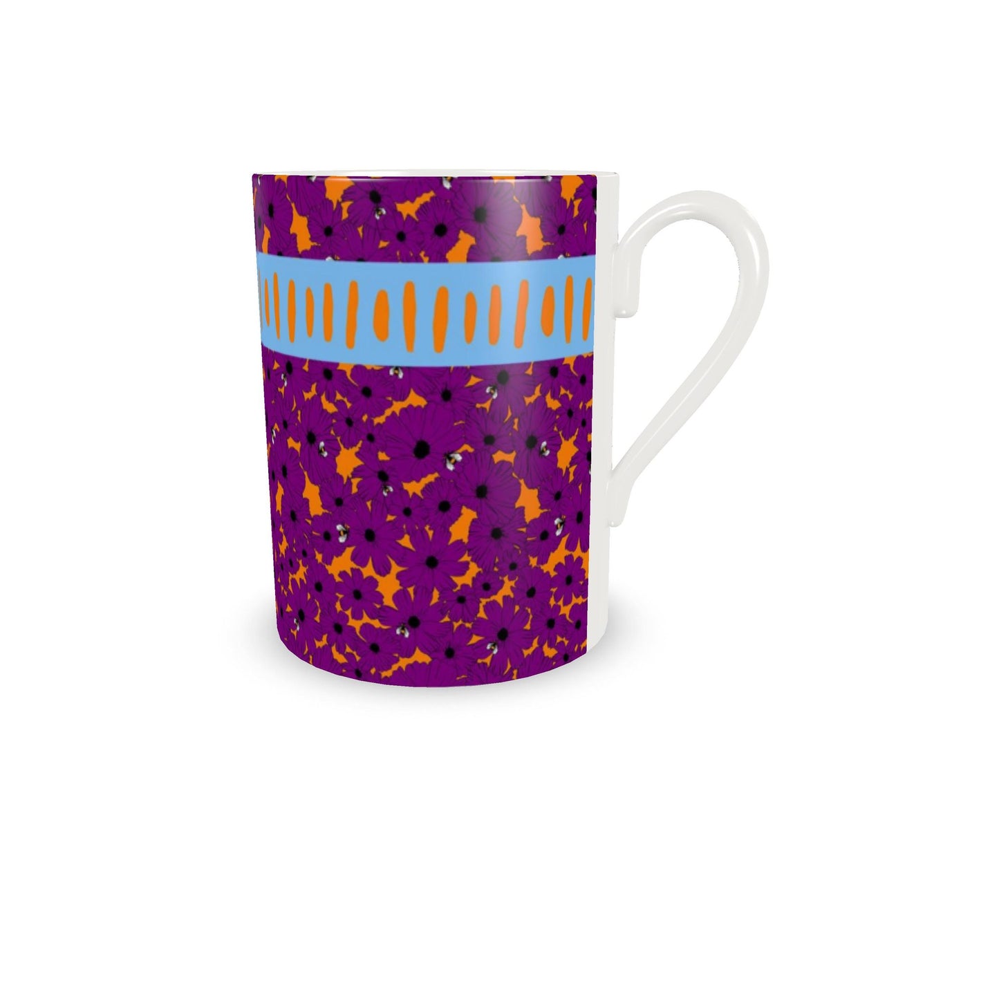Birdie Espresso Cup and Saucer in Plum