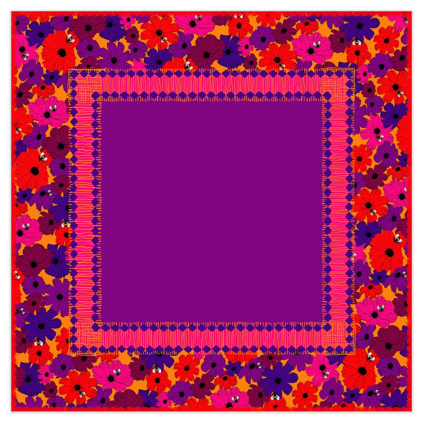 Birdie Mahjong Mat in Autumn Spice
