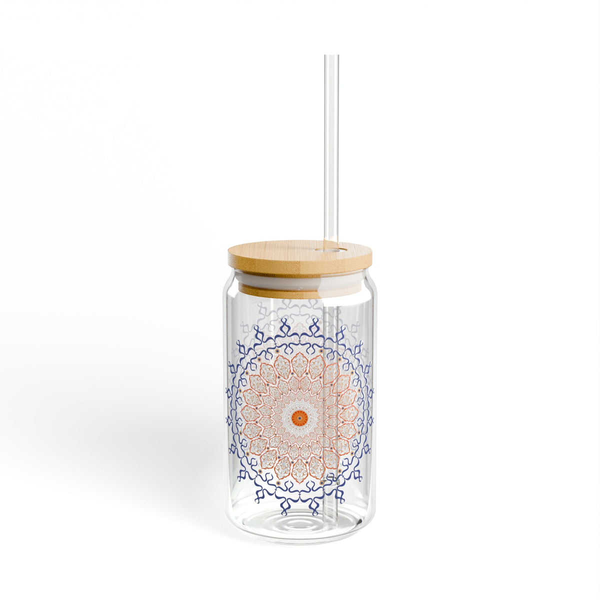Marie Mandala Sipper Glass, 16oz