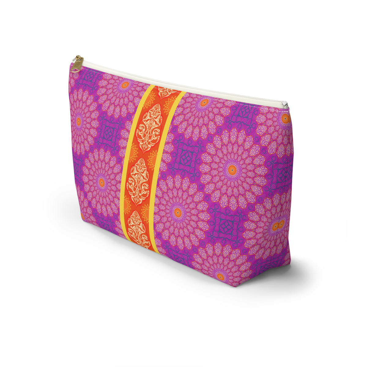 Marie Mahjong Tile Travel Pouch in Plum