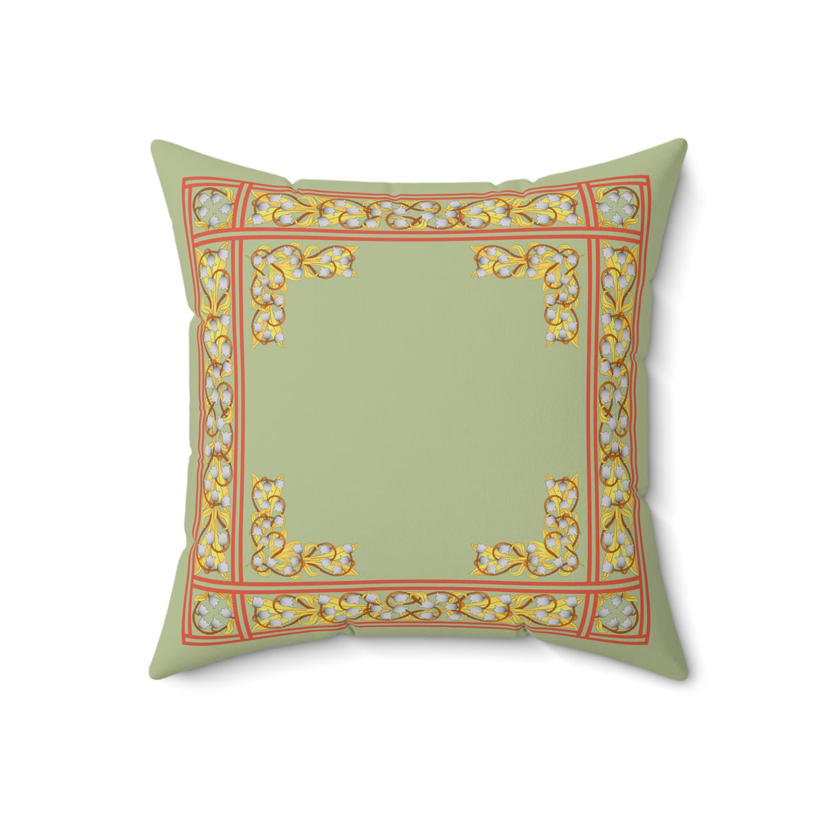 Liliana Faux Suede Throw Pillow in Zen