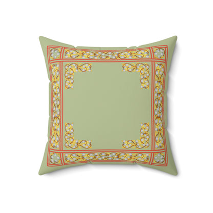 Liliana Faux Suede Throw Pillow in Zen