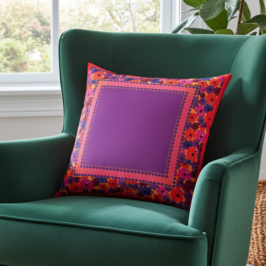 Birdie Faux Suede Throw Pillow