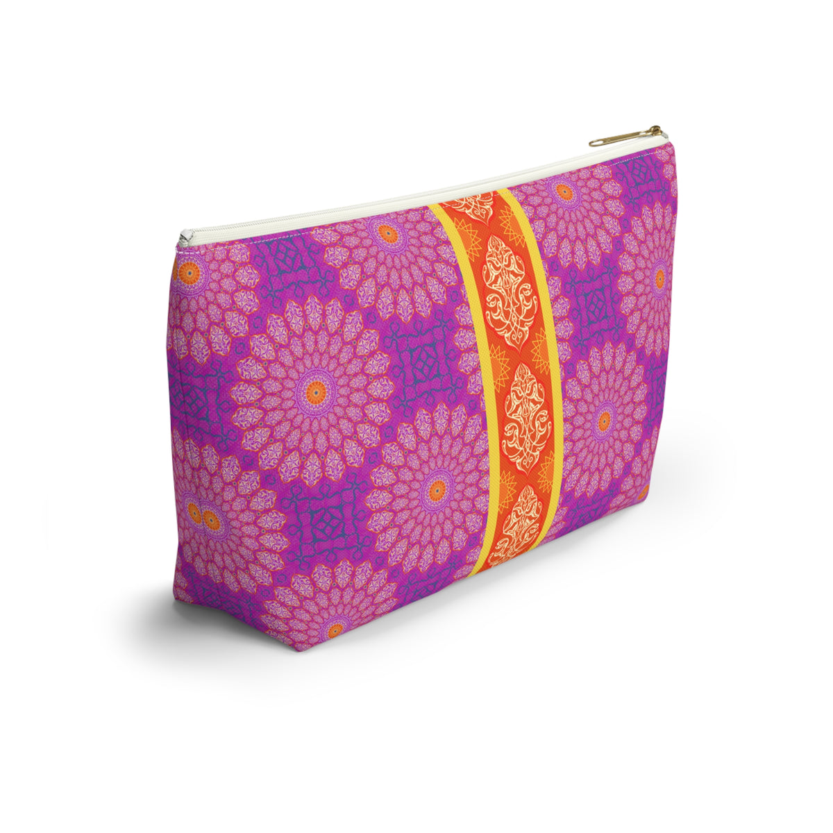 Marie Mahjong Tile Travel Pouch in Plum