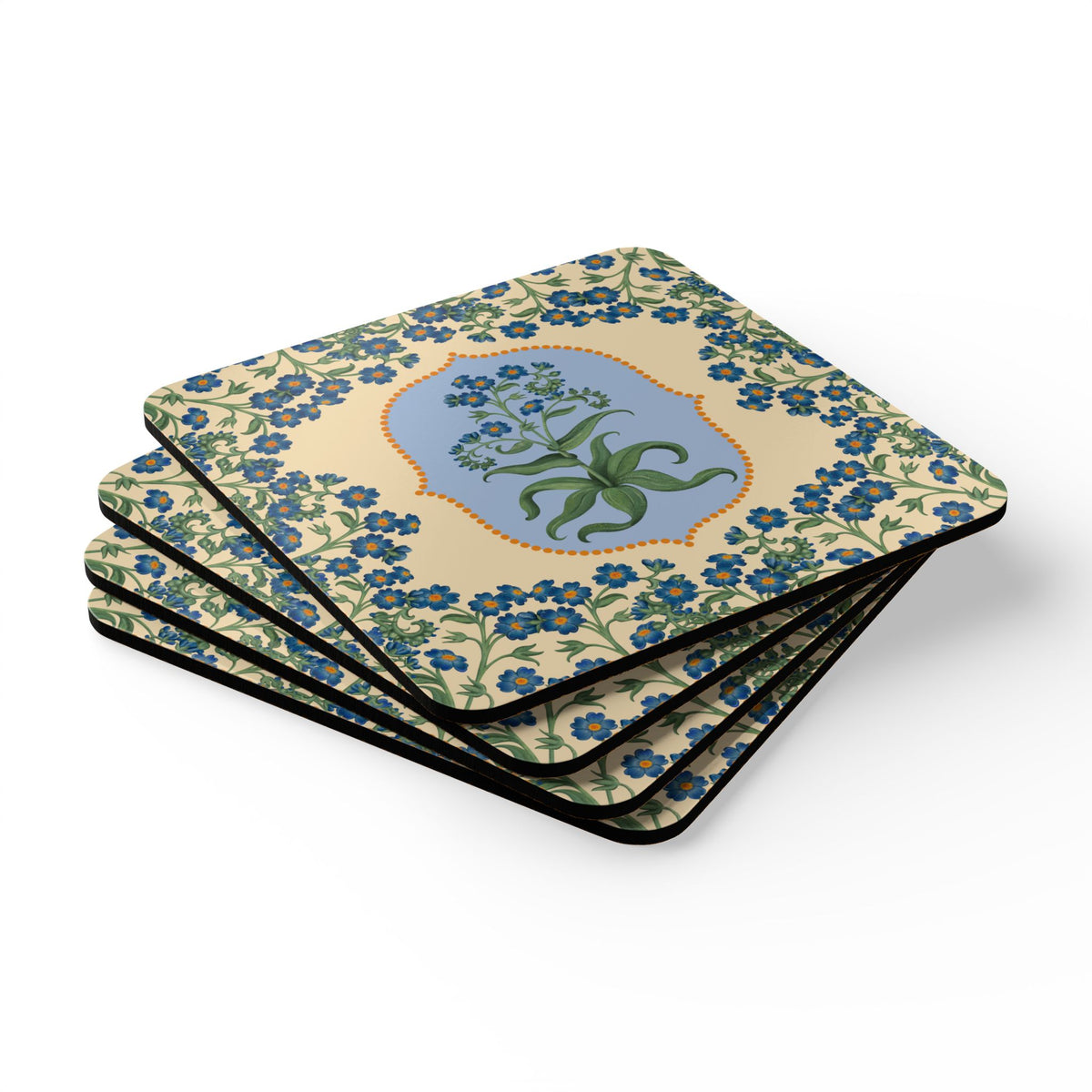 Bettina Corkwood Coaster Set, Set of 4
