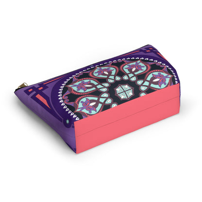 Marie Mahjong Tile Travel Pouch in Midnight