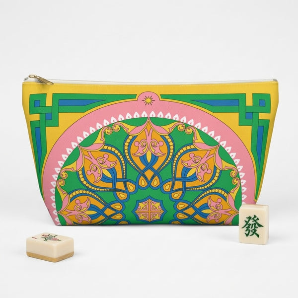 Marie Mahjong Tile Travel Pouch in Good Afternoon