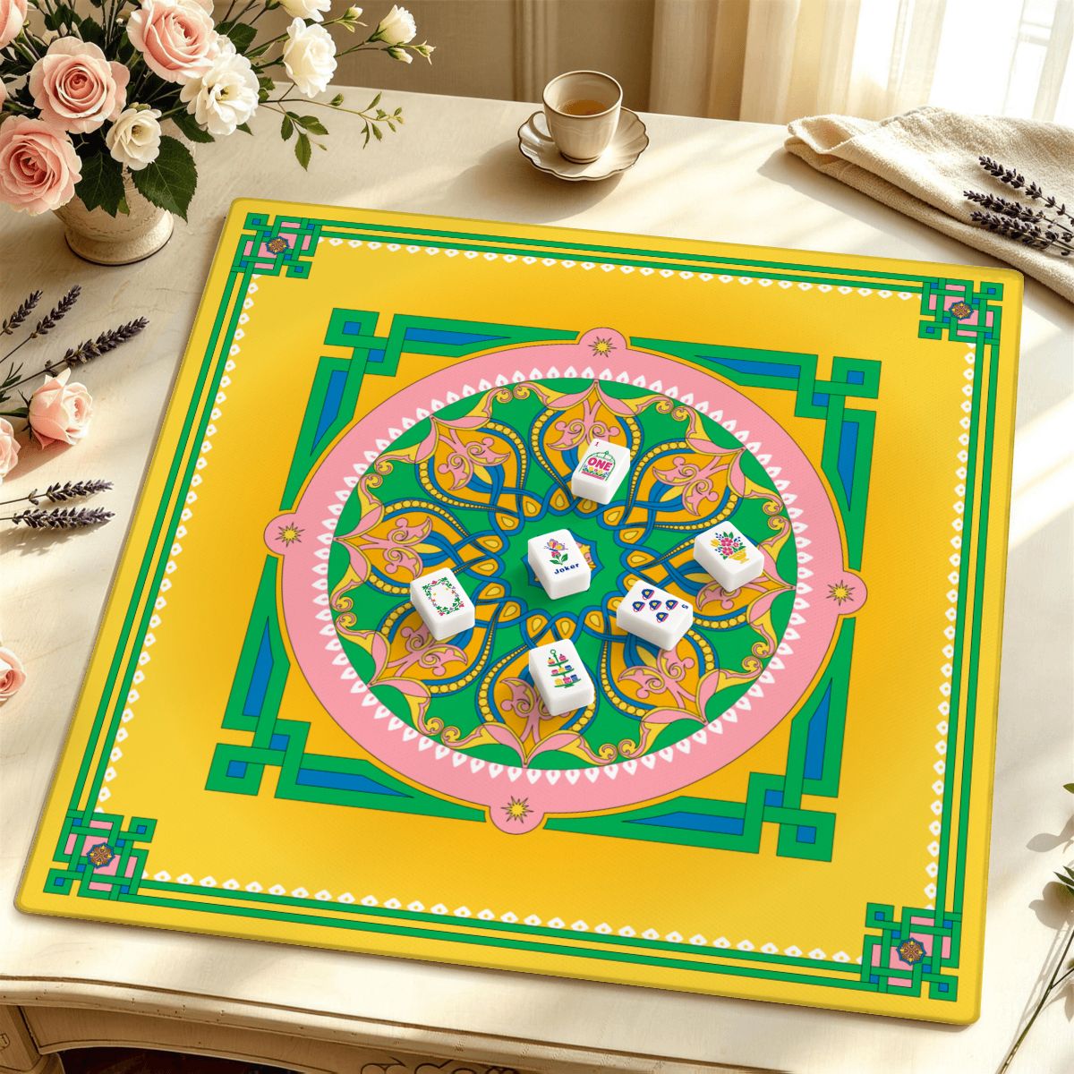 Marie Mahjong Mat in Good Afternoon (Made in USA)