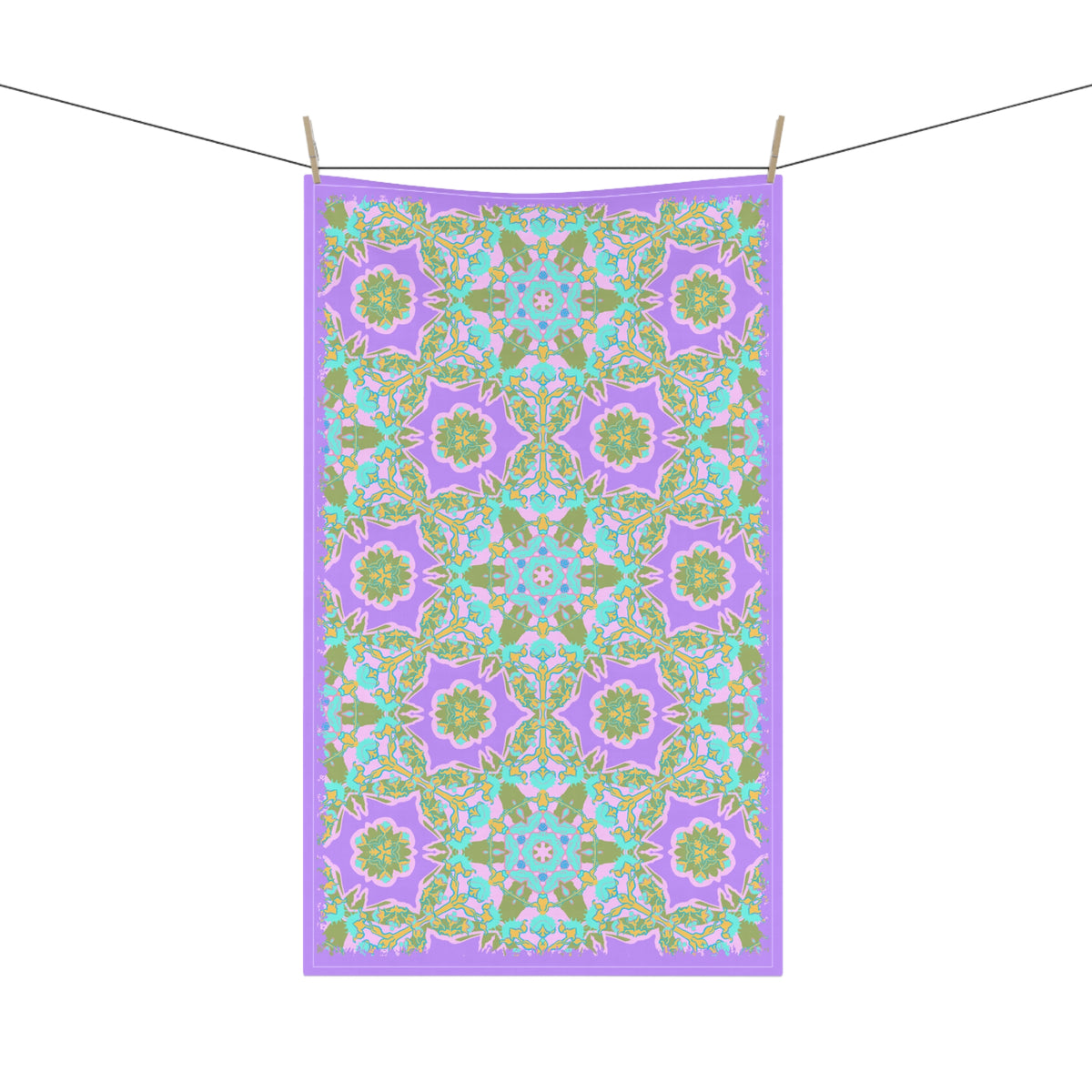 Wendi Cotton Tea Towels in Wisteria