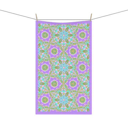 Wendi Cotton Tea Towels in Wisteria